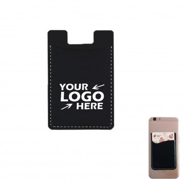 Leatherete Adhesive Cell Phone Wallet